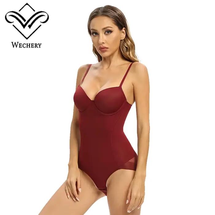 String rouge foncé Body Shaper à bretelles Bralette soutiens-gorge pour femmes soutien-gorge Sexy Lingerie noire avec bonnet à armatures Shapewear