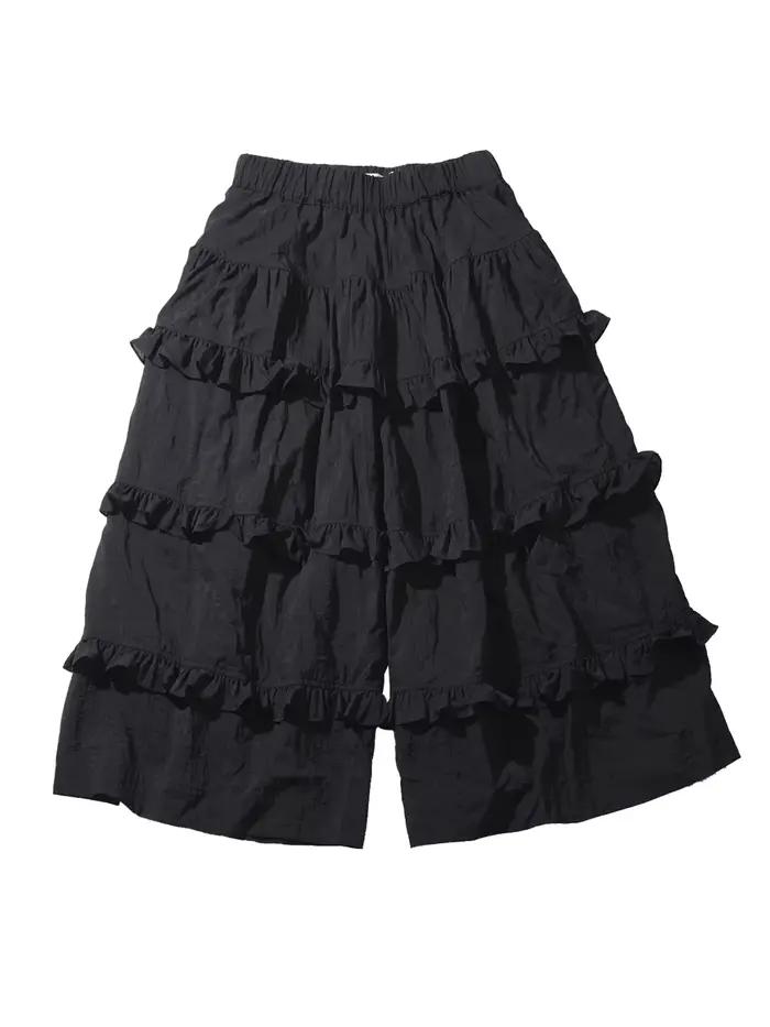 Pantalon jupe noir pour femme