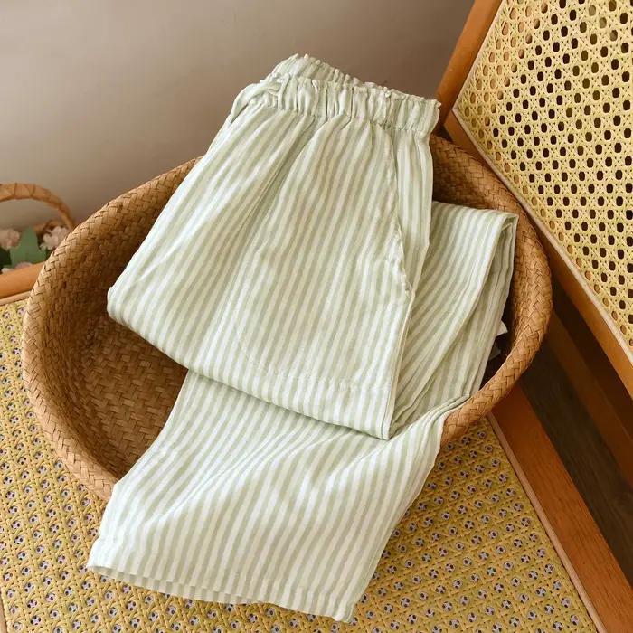 Pantalon de pyjama d'été 2026 coton pour femmes