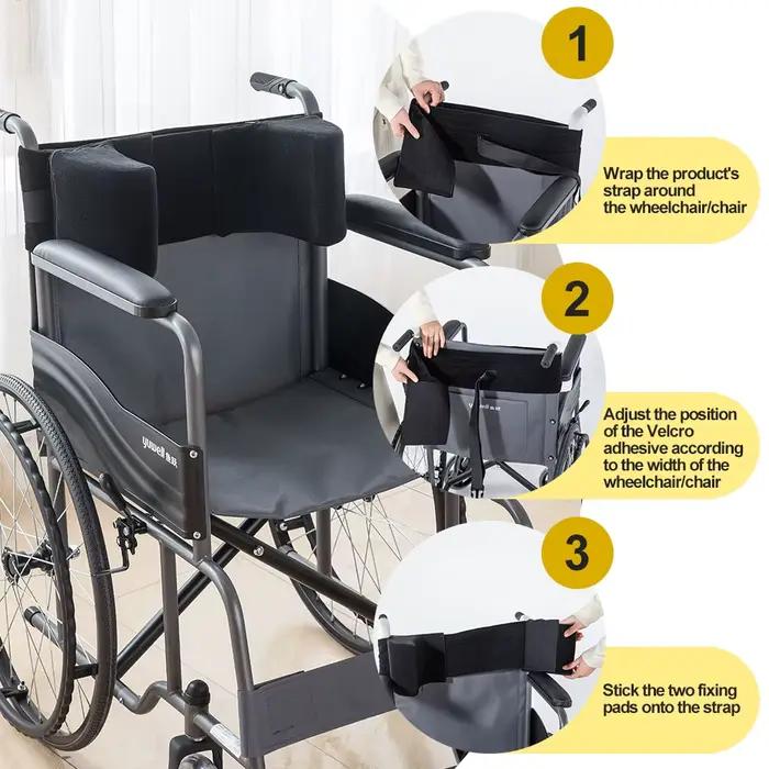 Coussin de Support latéral pour fauteuil roulant, dispositif de Support de plaque latérale réglable, adapté à fauteuil roulant, cale latérale en mousse pour personnes âgées