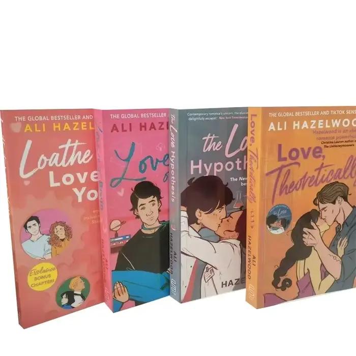 1 livre d'Ali Hazelwood l'hypothèse d'amour/amour sur le cerveau/desser pour t'aime/amour, roman théorique en anglais