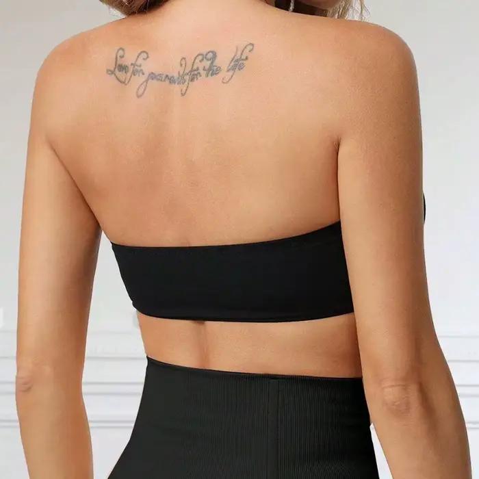 Soutien-gorge bandeau push-up sans bretelles à fermeture avant pour femme