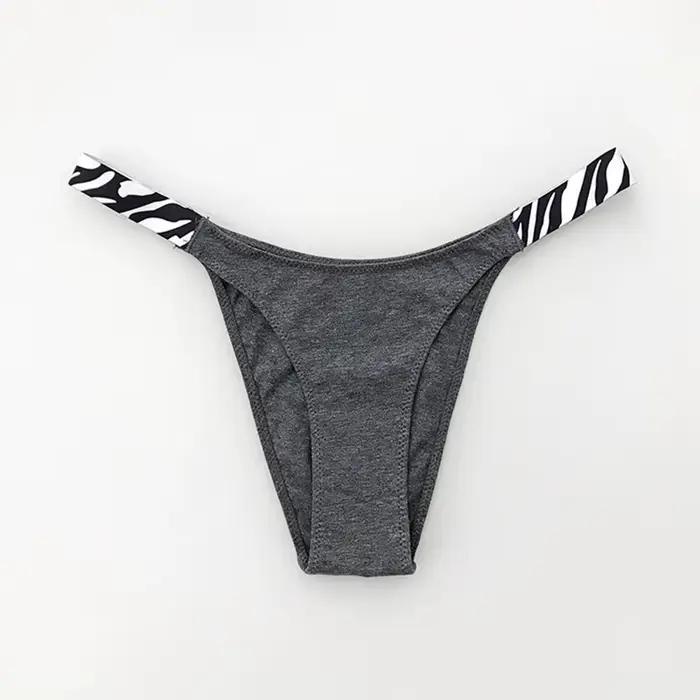 Nouvelle culotte européenne et américaine Sexy couleur unie