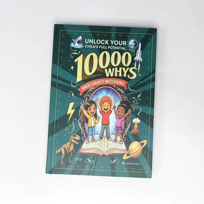 Livre scientifique 10000 pourquoi, où la curiosité rencontre la science, encyclopédie éducative illustrée