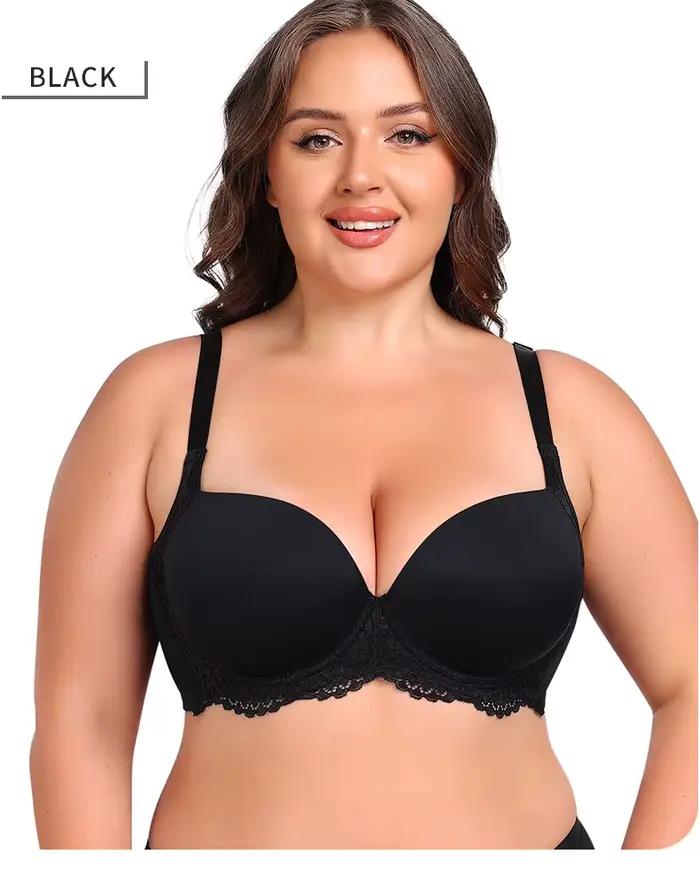 Lingerie grande taille pour gros bustes minimisant Anti-affaissement rassemblement respirant à armatures