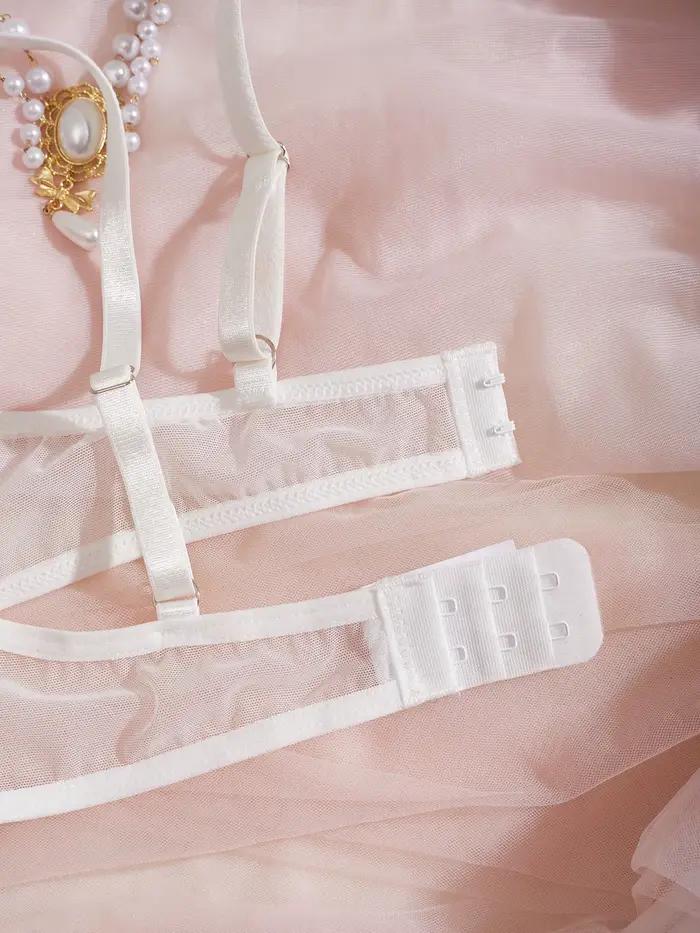 Ensemble de lingerie sexy en dentelle, soutien-gorge et culotte transparents, ensembles exotiques, string sexy, lingerie de luxe sensuelle et érotique pour femme.
