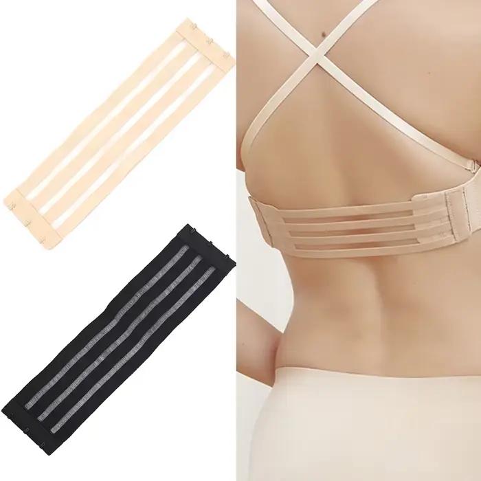 Extensions de soutien-gorge antidérapantes pour femmes, 22 cm et 25 cm, avec 3 boucles, élastiques, à clipser, réglables