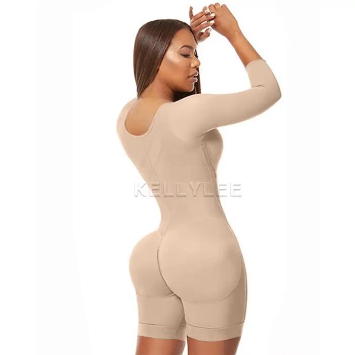 Body modelant tout le corps pour vêtements de Compression à manches longues liposuccion post-partum Shapewear pour femmes combinaisons sans couture