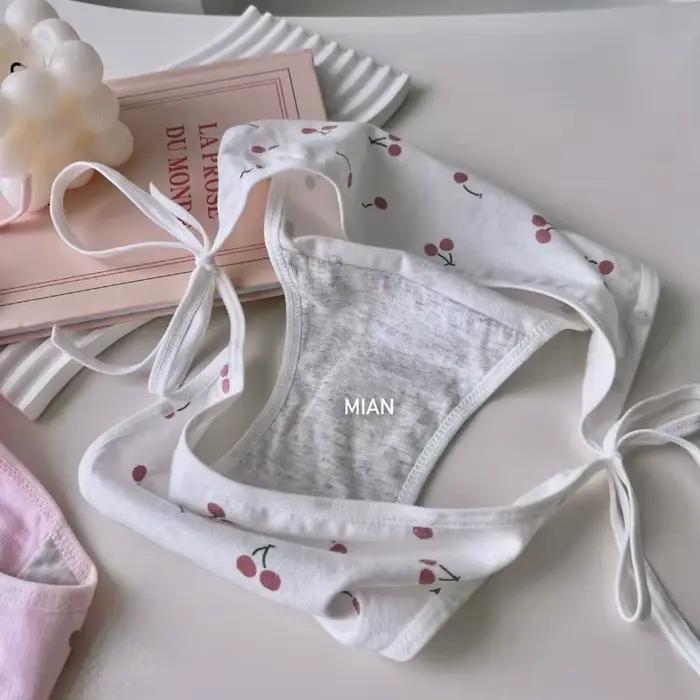Lolita – culotte en coton à motif cerise pour femmes