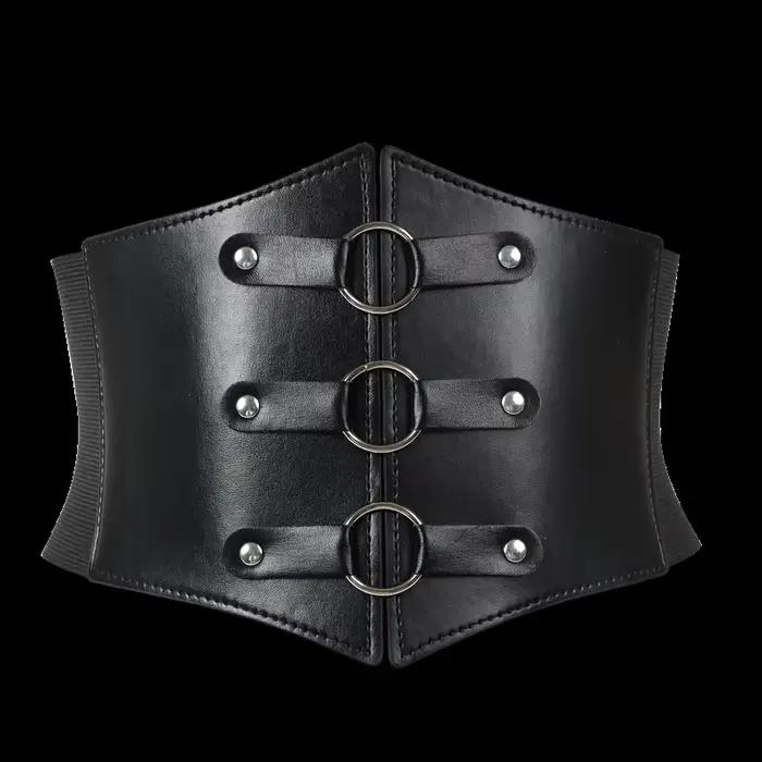 Ceinture Corset en cuir Pu Super large pour femmes, ceinture amincissante, élastique, taille haute, polyvalente pour le quotidien, Bustier
