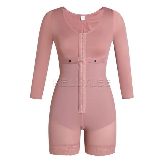 Body modelant tout le corps pour vêtements de Compression à manches longues liposuccion post-partum Shapewear pour femmes combinaisons sans couture