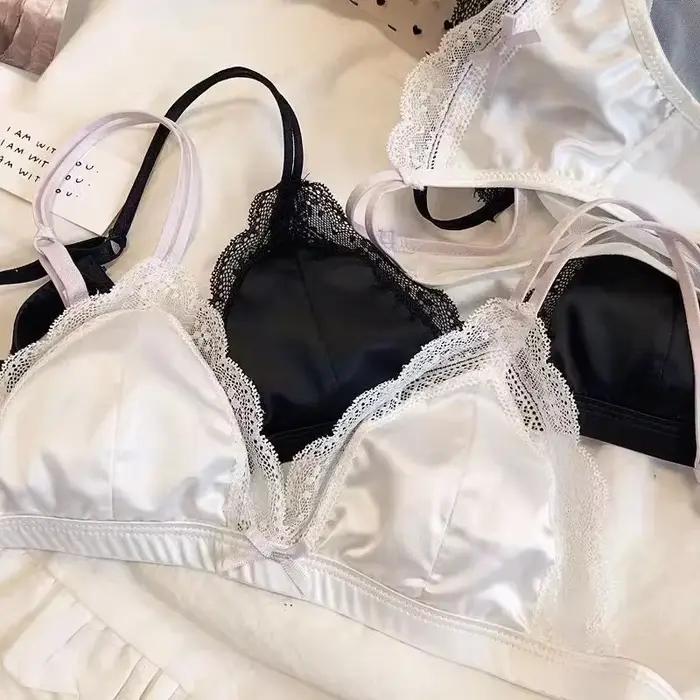 Ensemble de soutien-gorge respirant en dentelle pour fille