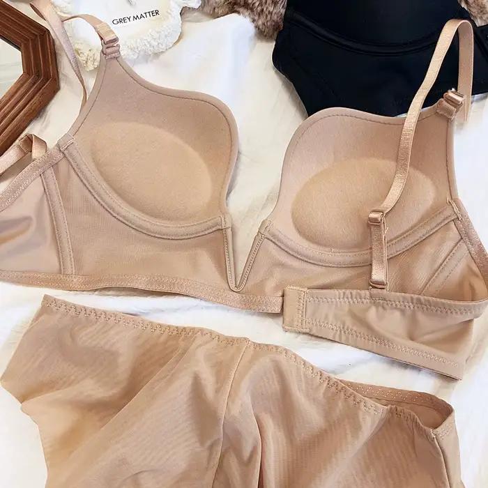 Ensemble de soutien-gorge plongeant sexy pour femme