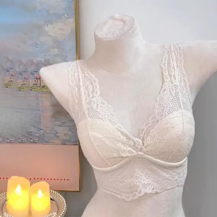 Soutien-gorge en dentelle blanche