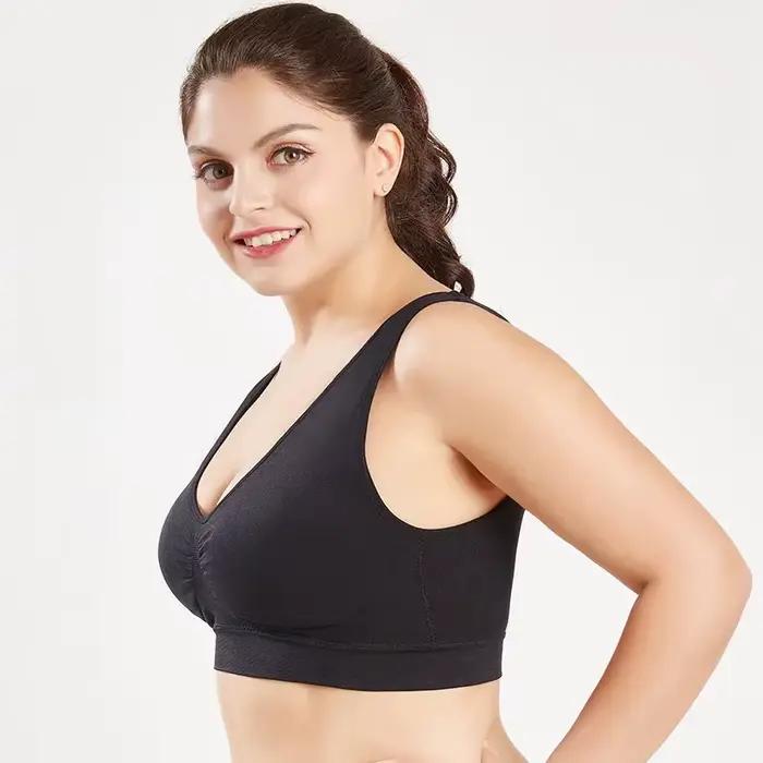Queenral grande taille soutiens-gorge pour femmes sans couture soutien-gorge avec coussinets