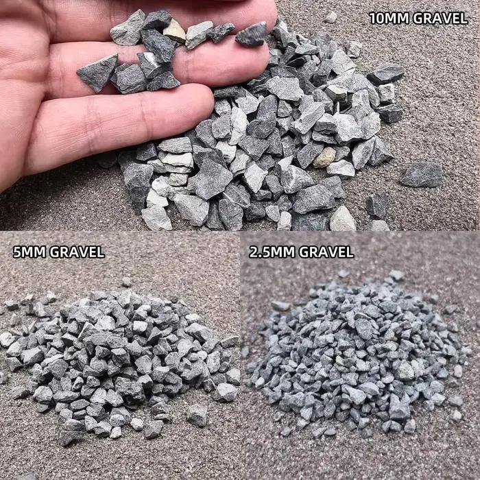 Kits de sol de roches naturelles miniatures en gravier réaliste, pour la fabrication de modèles de bricolage/paysage ferroviaire/dérioramas/paysage ferroviaire/décoration