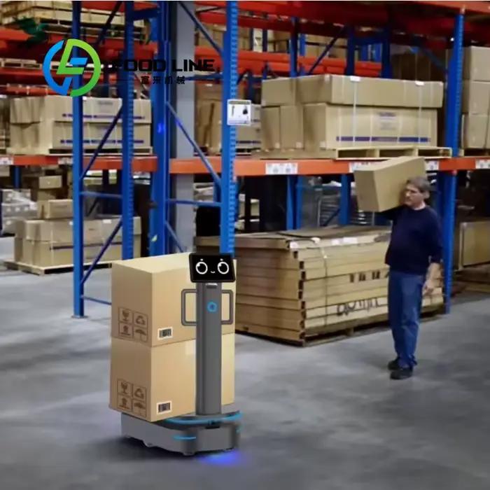 Robot d'entrepôt à grande capacité personnalisé, navigation autonome, ligne d'assemblage d'usine, livraison, faible entretien