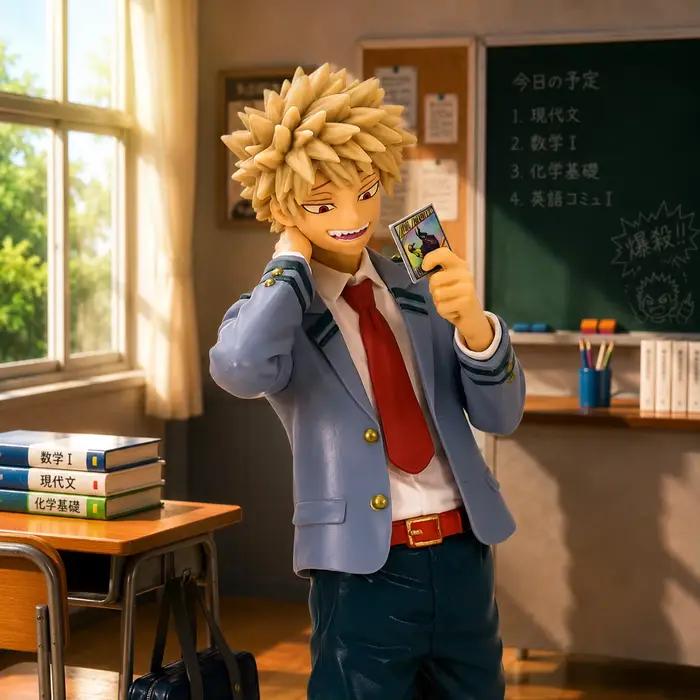 Katsuki Bakugo, Mon Héro, Figurine d'Anime, Marchandises d'Anime, Cadeau d'Anime pour l'Anniversaire des Amis, Statue de Personnage d'Anime, Ornement de Bureau, Ornement de Bureau PC, Figurine de Coll