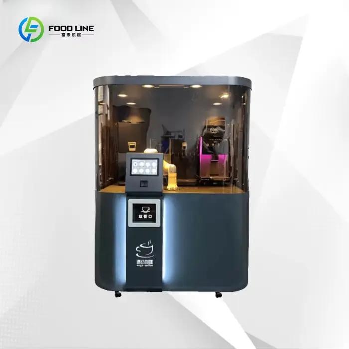 Robot barista collaboratif intelligent à 6 axes, équipement automatique PLC avec moteur stable pour les cafés professionnels
