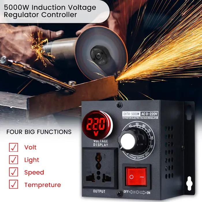 Sotchi-Contrôleur de vitesse électronique PWM, Tension de transistor haute puissance, Gradateur, AC 110V, 220V, 5000W