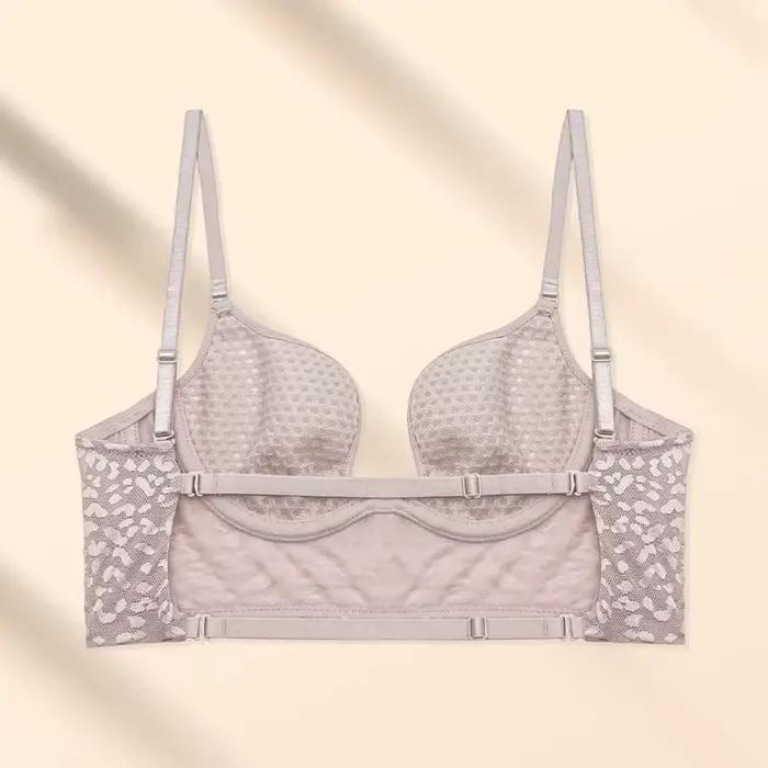 Lingerie française sexy en dentelle léopard pour femmes