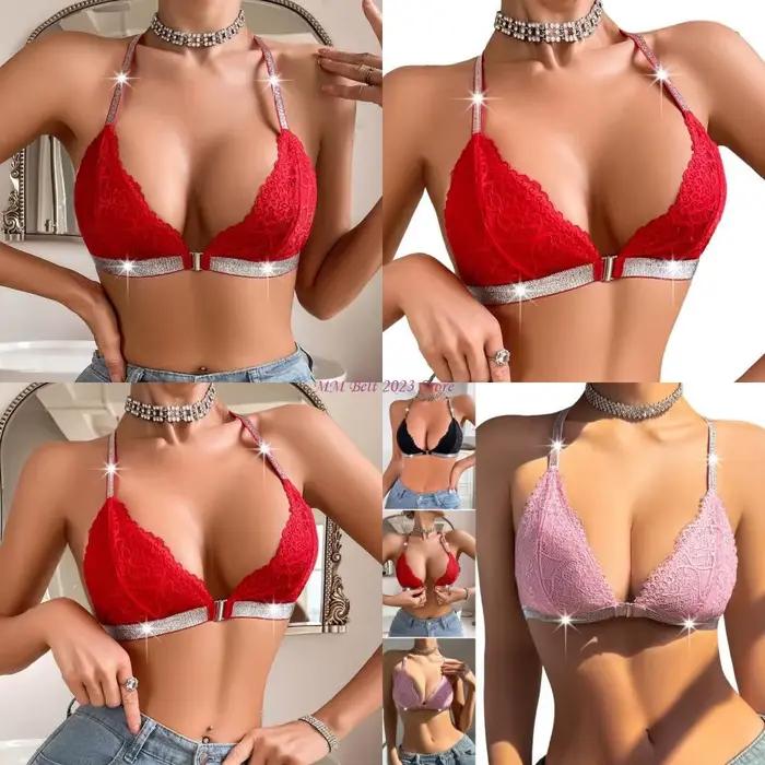 49ME – haut Bralette en dentelle avec fermeture frontale
