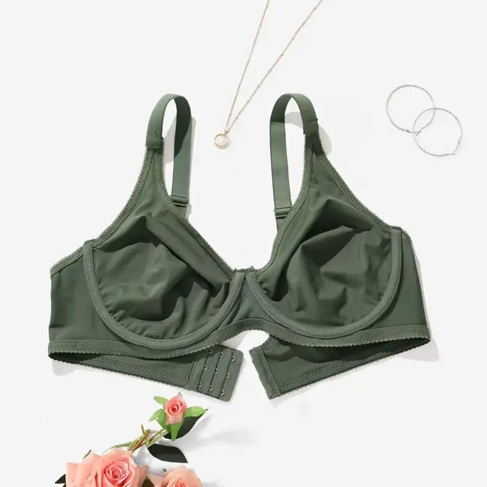 BEAUWEAR soutien-gorge à armatures pour gros seins femme plaine grande taille soutiens-gorge pour femmes mince sous-vêtements sans doublure 0XL-5XL