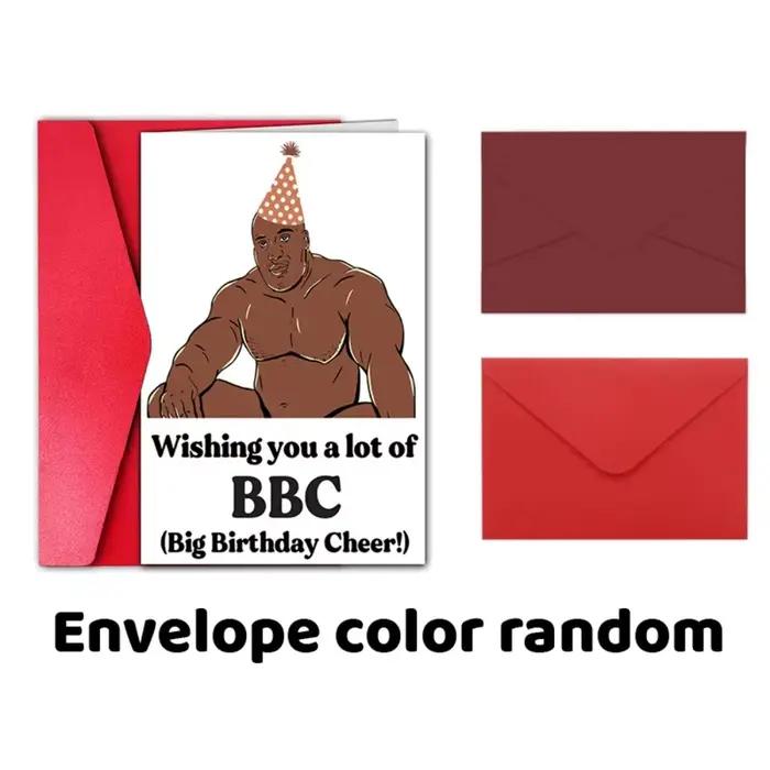 Carte d'anniversaire amusante avec motif garçon musclé, meilleur cadeau pour les frères, les amis et la famille