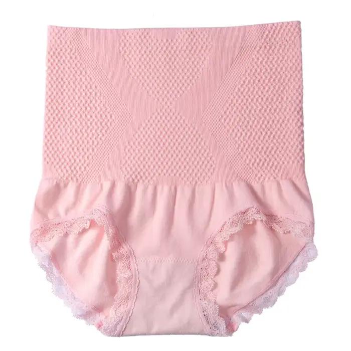 Culotte femme pantalon ventre Sexy taille haute sous-vêtements dentelle bord Jacquard filles hanche levage