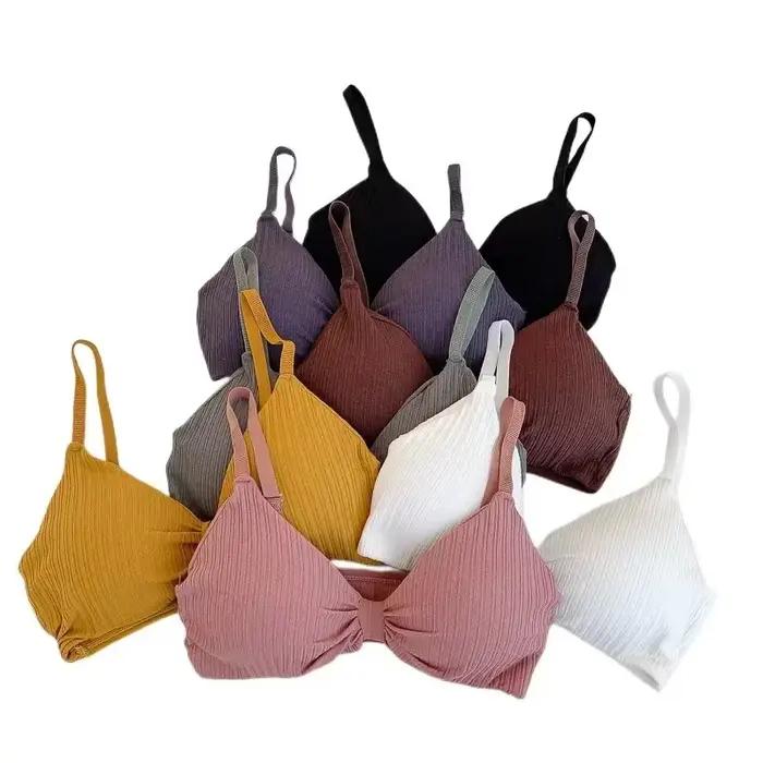 Soutien-gorge rembourré en coton confortable pour femme