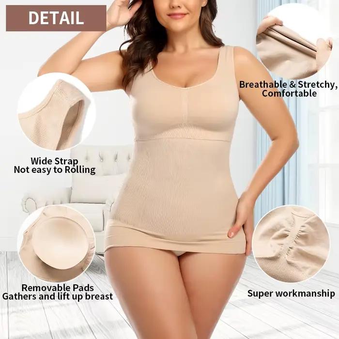 Débardeur Miss Moly avec soutien-gorge rembourré intégré pour femmes, décontracté, débardeurs, nylon 90% et élasthanne 10%, polyvalent, confortable, léger, pour quotidien, grandes occasions, cadeau idéal