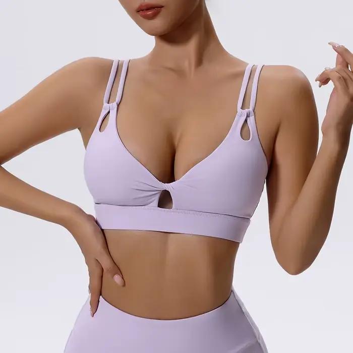 Soutien-gorge de sport avec poitrine latérale pour femme