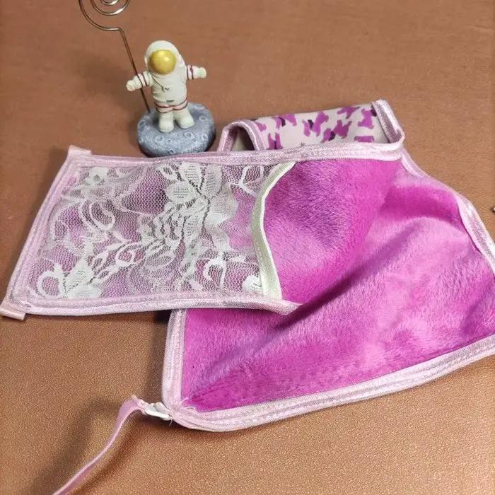 Culottes T-Briefs en dentelle douce au toucher de fourrure