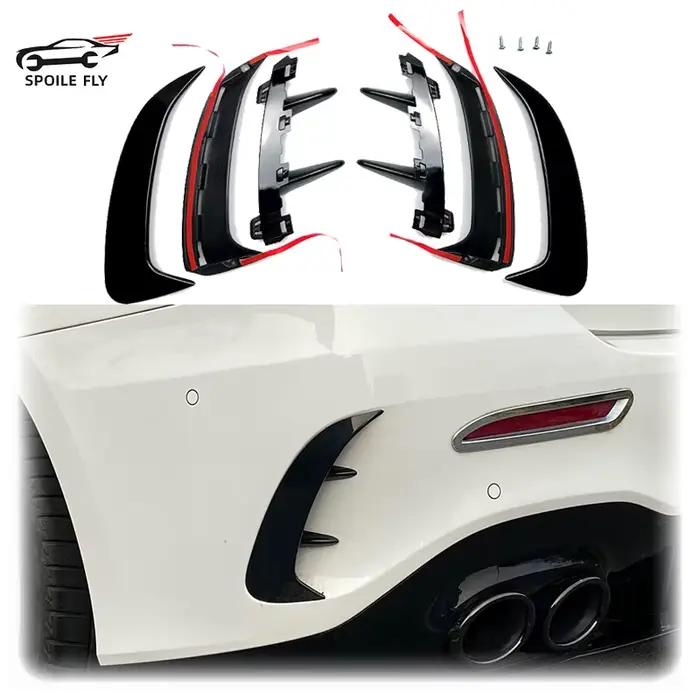 2019 à plus pour Mercedes classe A W177 berline A180 A200 A220 A250 A35 garniture de ventilation arrière garniture de pare-chocs lèvre côté Canards séparateur d'aileron