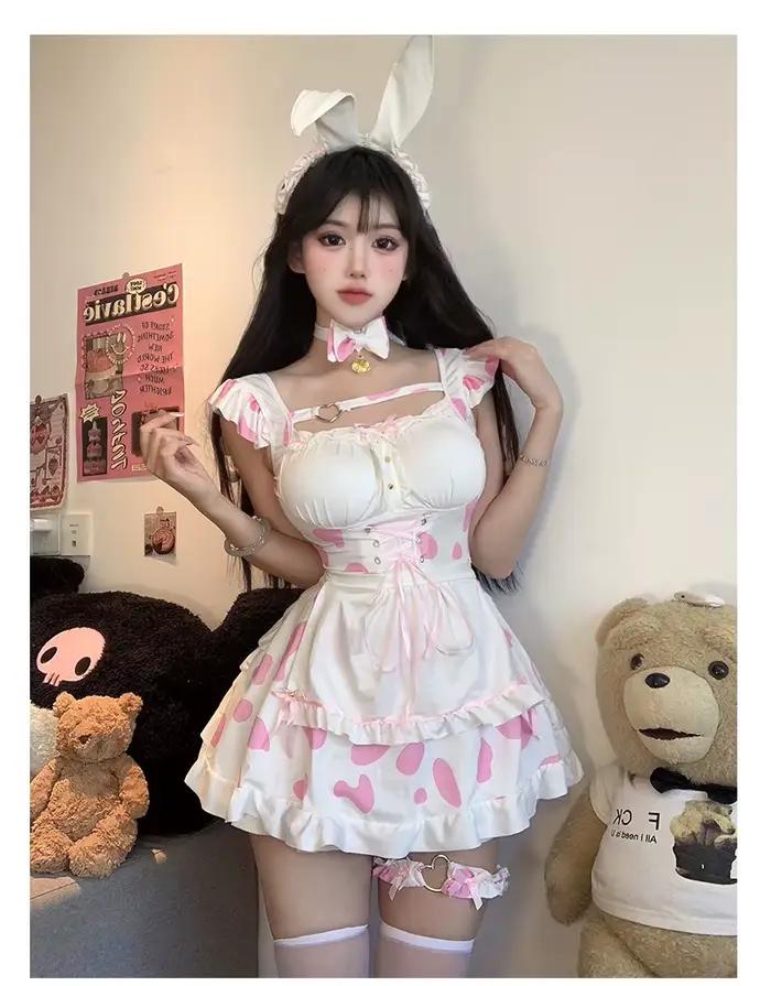 Passion mode Anime Sexy Lingerie robe de chambre mignon subdue tentation belle couleurs contrastées