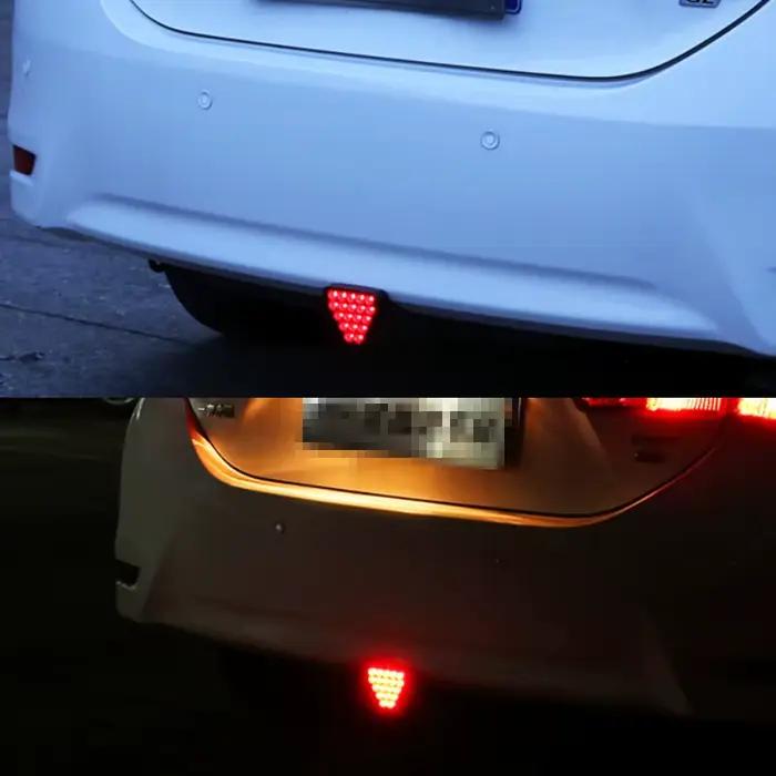 Feux de freinage multi-mode à distance dynamique de Style F1, troisième feu de freinage arrière triangulaire pour voiture, lampe d'avertissement d'arrêt de sécurité pour JDM BBA