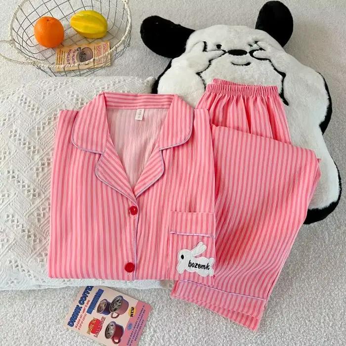 Pyjama pour femmes, ensemble pantalon long à manches longues