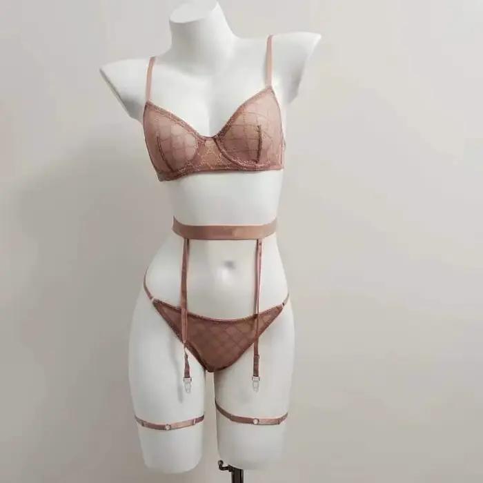 Ensemble soutien-gorge et culotte transparents pour femmes