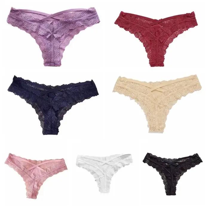 Lingerie féminine : Culottes et strings en dentelle