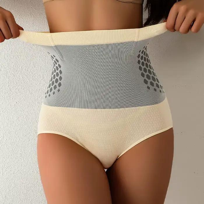 Flarixa-Culotte de contrôle de l'abdomen taille haute sans couture pour femme