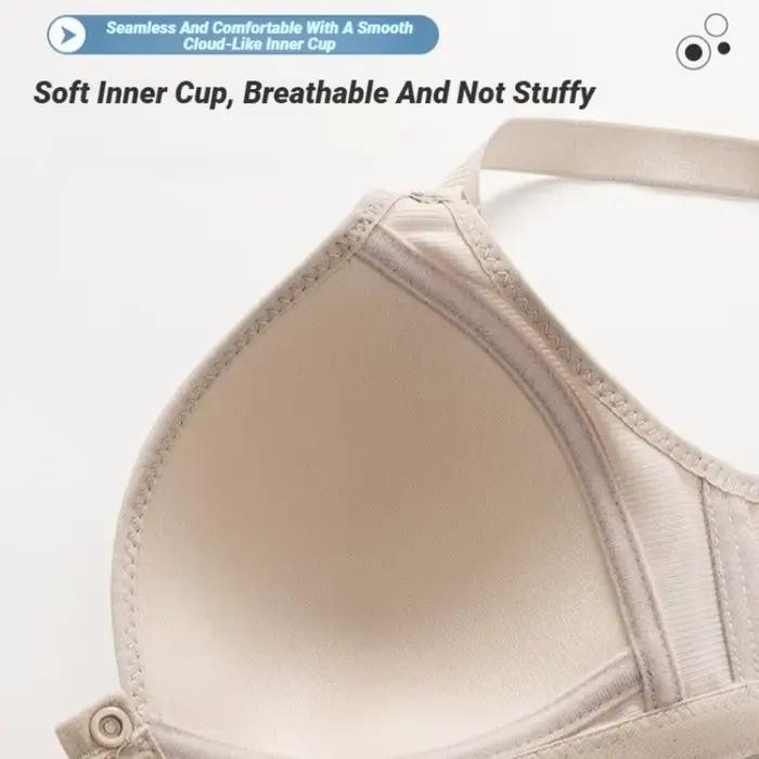 Nouveau soutien-gorge sexy push-up grande taille à boucle avant pour femme