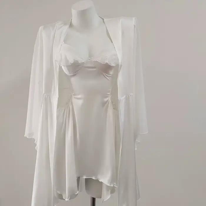 Light Bue chemises de nuit 2025 nouveau pyjama Sexy