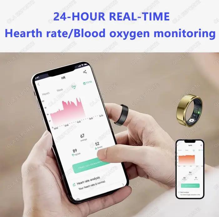 2025 anneau intelligent pression artérielle fréquence cardiaque surveillance du sommeil Smartring IP68 et 5ATM étanche Multi-sport Mode Smartring homme femmes