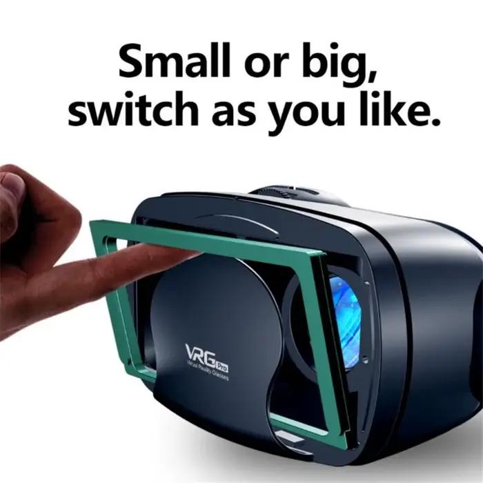 Lunettes de réalité virtuelle VR IMAX, énorme écran HD 3D, boîte en carton Google, casque VR pour téléphone 5-7 pouces, Support de manette de jeu