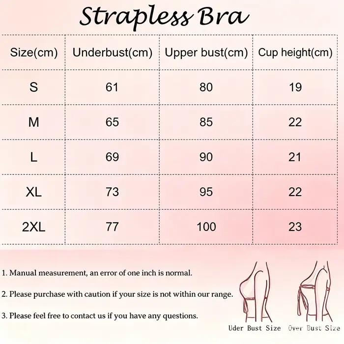 Soutien-gorge sans bretelles pour femmes avec soutien push-up