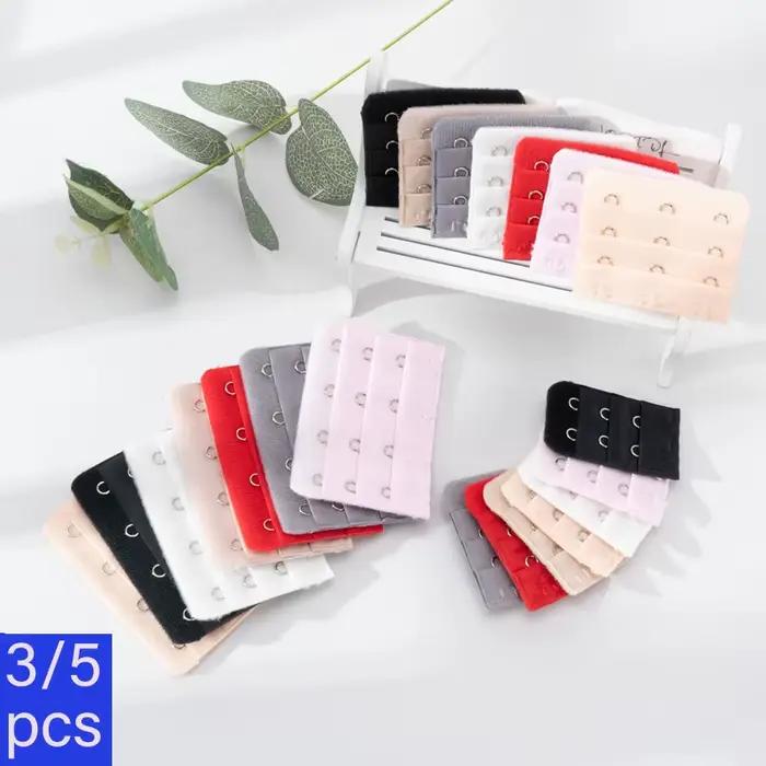 3/5 pièces extensions de soutien-gorge Extension de sangle 3 crochets 2 rangées femmes intimes allongé soutien-gorge crochet extensions soutien-gorge intimes accessoires