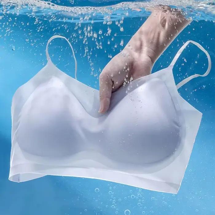 Soutien-gorge Ultra-fin et respirant en soie glacée pour femmes