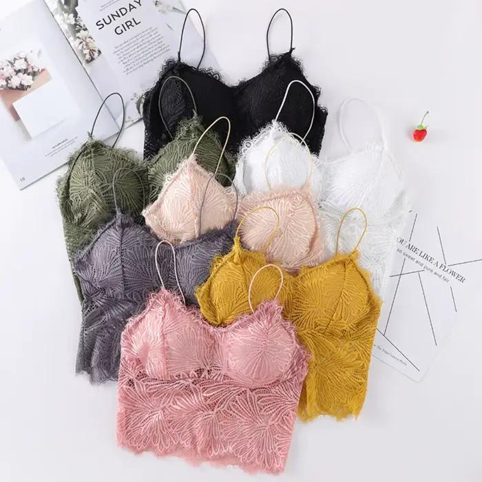 Soutien-gorge en dentelle non rembourré pour femme