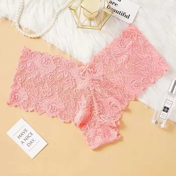 Culottes en dentelle florale sexy pour femmes