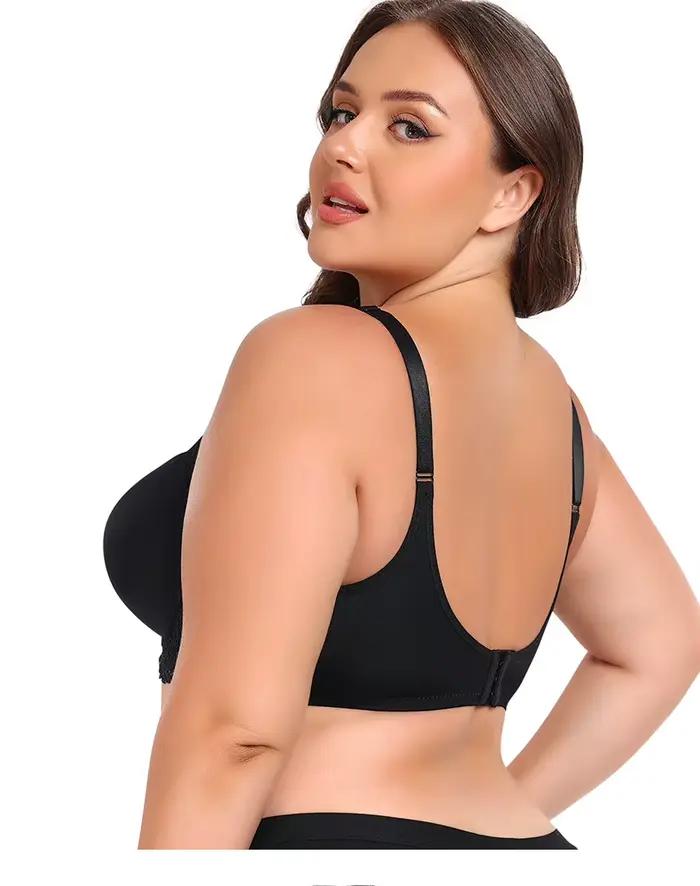 Lingerie grande taille pour gros bustes minimisant Anti-affaissement rassemblement respirant à armatures